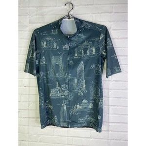 Men's Graphic Cycling Shirt - Blue